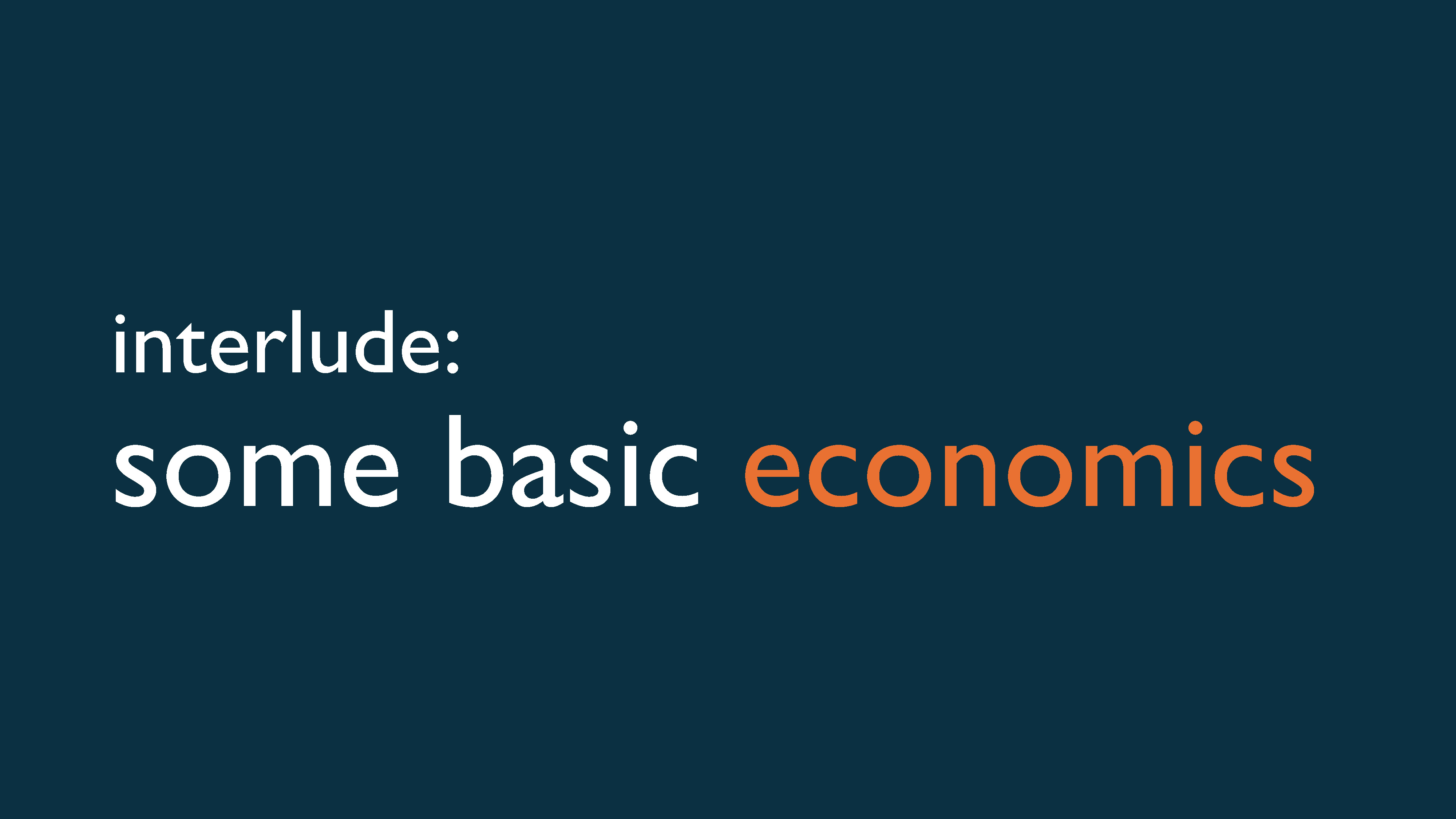 some basic economics