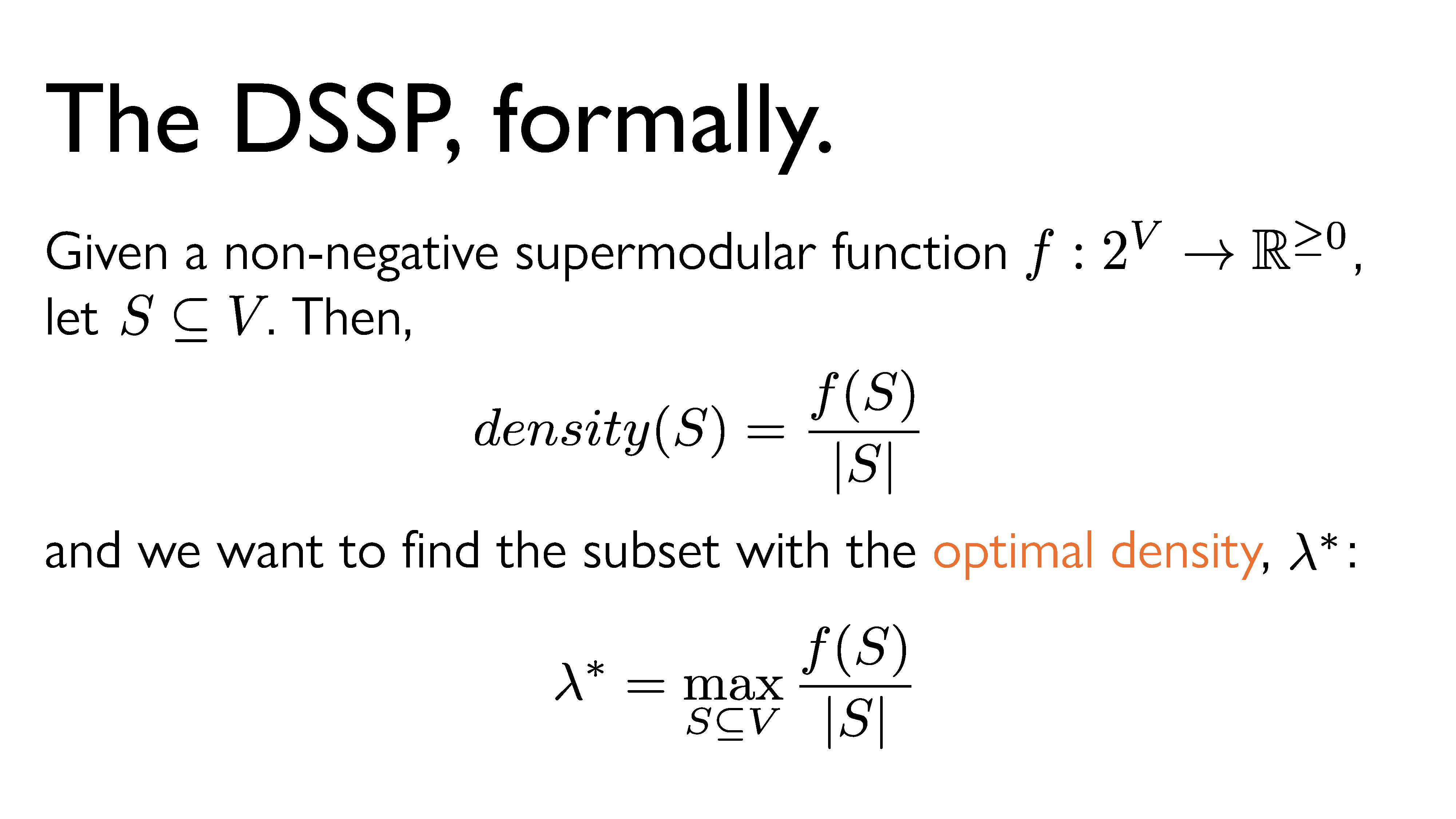 the dssp, formally